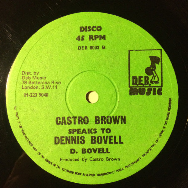 15 16 17 / Dennis Bovell : Emotion / Castro Brown Speaks To Dennis Bovell (12")