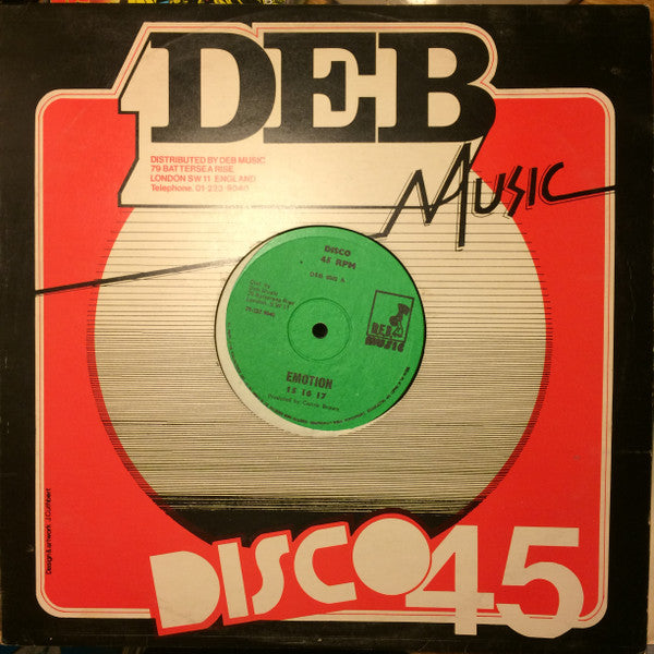 15 16 17 / Dennis Bovell : Emotion / Castro Brown Speaks To Dennis Bovell (12")