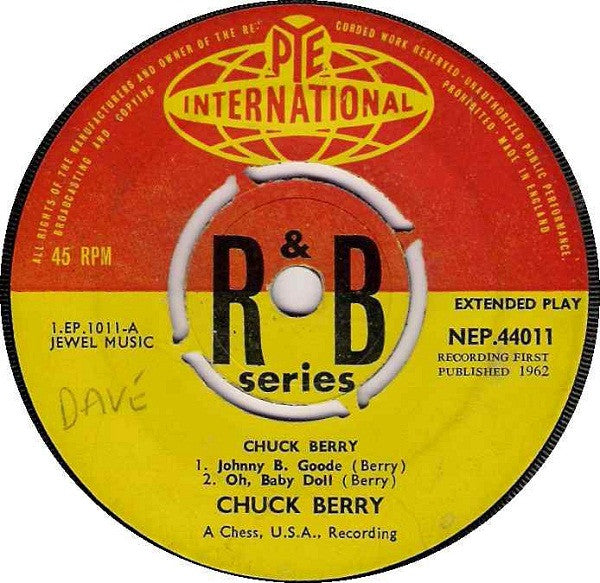 Chuck Berry : Chuck Berry (7", EP, Mono)