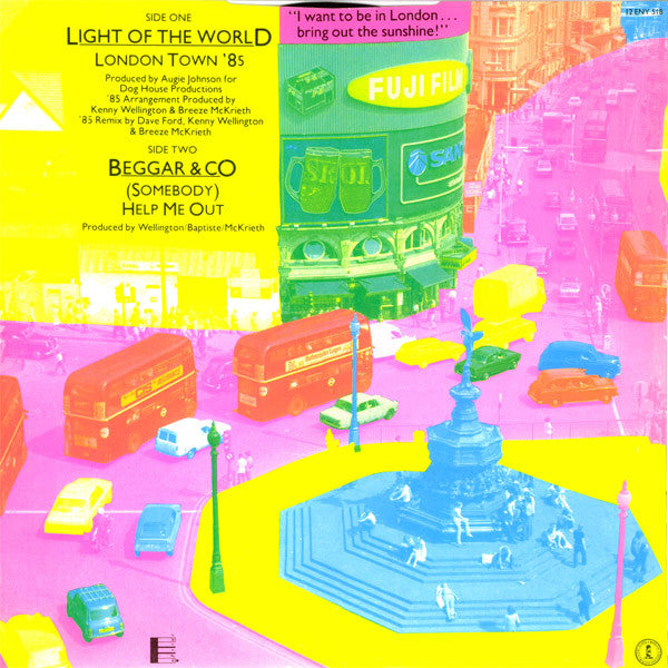 Light Of The World / Beggar & Co. : London Town '85 / (Somebody) Help Me Out (12", Single)
