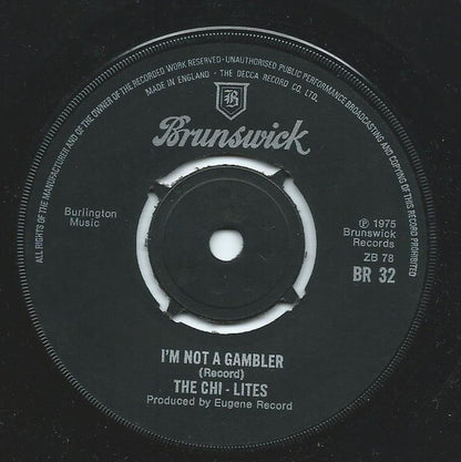 The Chi-Lites : The Devil Is Doing His Work / I'm Not A Gambler (7")