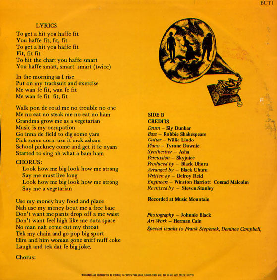 Black Uhuru : Fit You Haffe Fit (12")