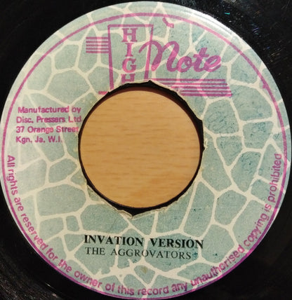 Jackie Edwards, The Aggrovators : Invation (7")