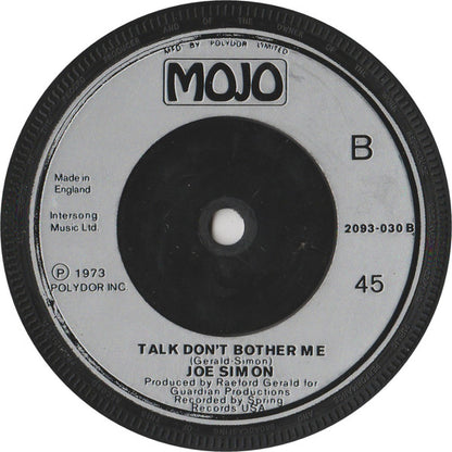 Joe Simon : Step By Step (7", Single, Sli)