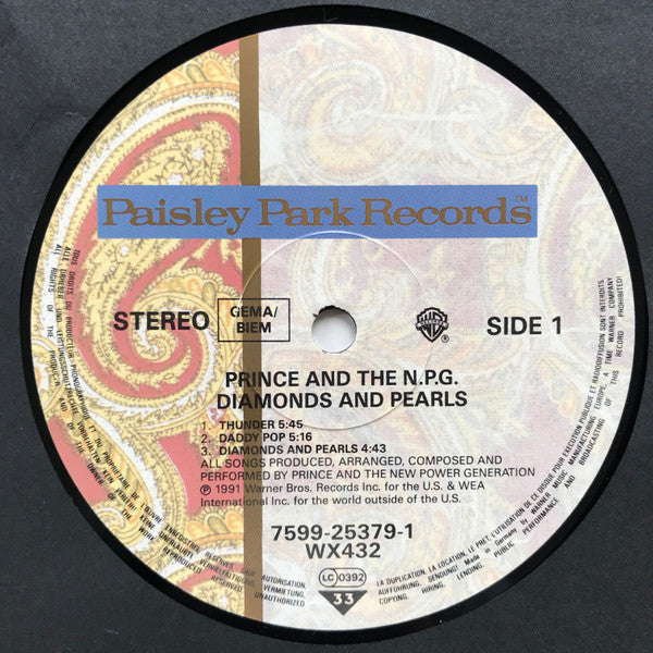 Prince & The New Power Generation : Diamonds And Pearls (2xLP, Album)