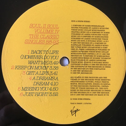 Soul II Soul : Volume IV - The Classic Singles 88-93 (2xLP, Comp)