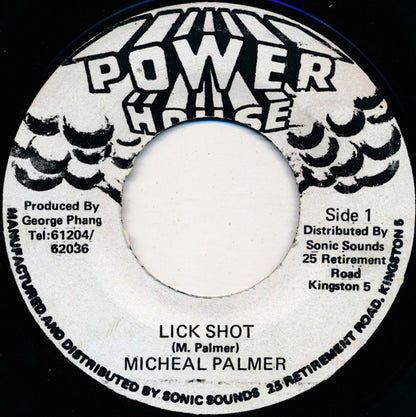Michael Palmer : Lick Shot (7")