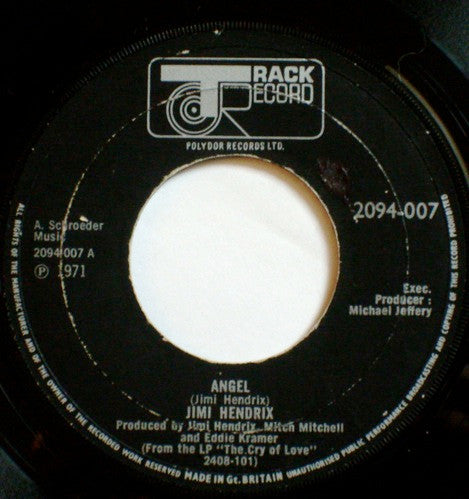 Jimi Hendrix : Angel (7", Single)
