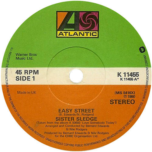 Sister Sledge : Easy Street (7")