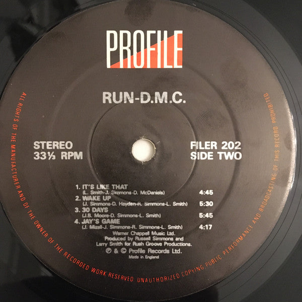 Run-D.M.C.* : Run-D.M.C. (LP, Album, RE)