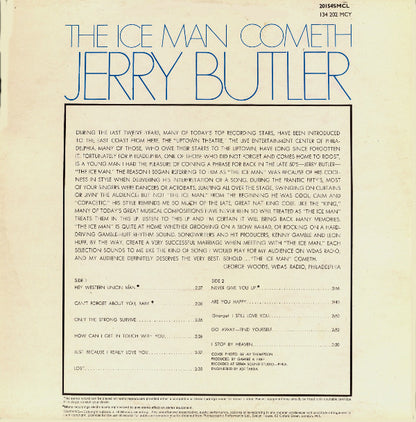 Jerry Butler : The Ice Man Cometh (LP, Album)