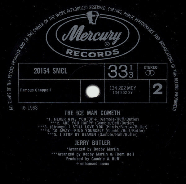 Jerry Butler : The Ice Man Cometh (LP, Album)