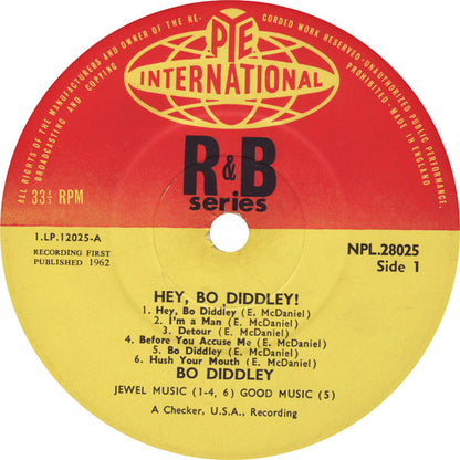 Bo Diddley : Hey! Bo Diddley (LP, Comp, Mono)