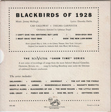 Cab Calloway - Thelma Carpenter, Lehman Engel : Songs From Blackbirds (7", EP)