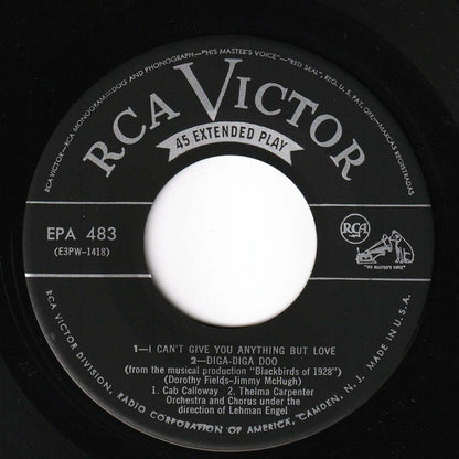 Cab Calloway - Thelma Carpenter, Lehman Engel : Songs From Blackbirds (7", EP)