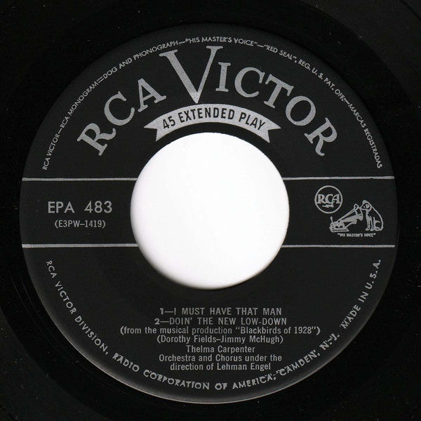 Cab Calloway - Thelma Carpenter, Lehman Engel : Songs From Blackbirds (7", EP)