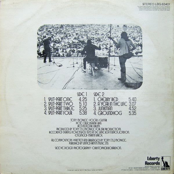 The Groundhogs : Split (LP, Album, Gat)