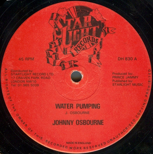 Johnny Osbourne / Wayne Smith : Water Pumping / Music On My Mind (12")
