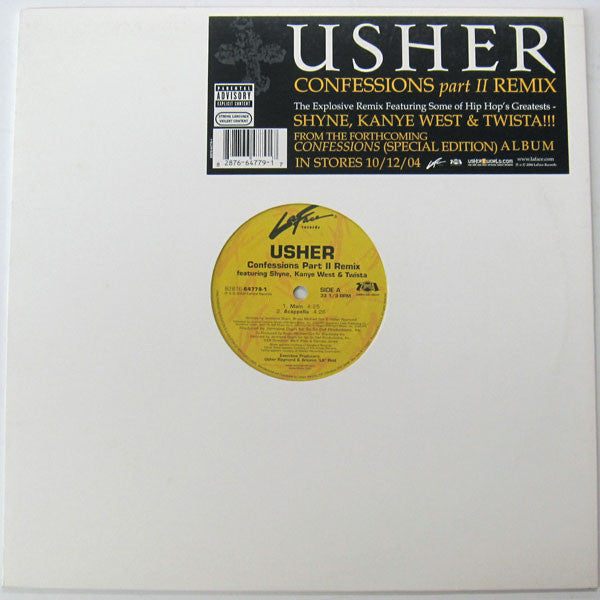 Usher Featuring Shyne, Kanye West & Twista : Confessions Part II (Remix) (12")