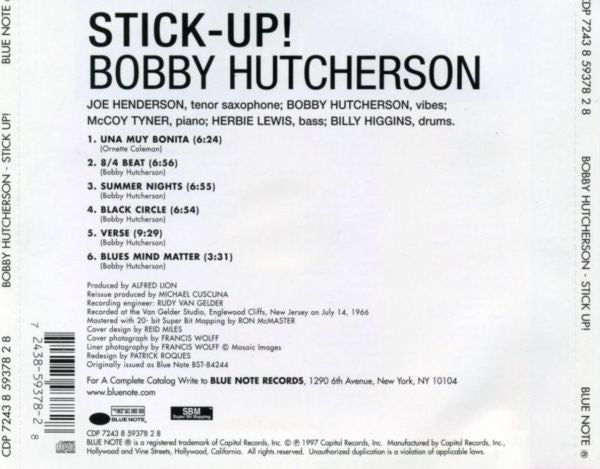 Bobby Hutcherson : Stick-Up! (CD, Album, Ltd, RE, RM)