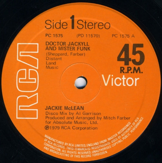 Jackie McLean : Doctor Jackyll And Mister Funk (12", Single)