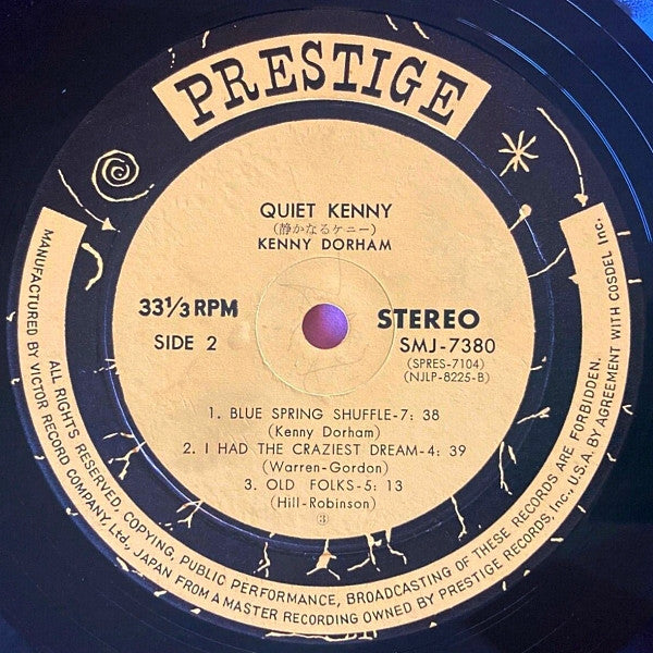 Kenny Dorham : Quiet Kenny (LP, Album, RE)