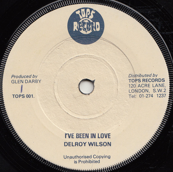 Delroy Wilson : I've Been In Love (7")