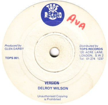 Delroy Wilson : I've Been In Love (7")
