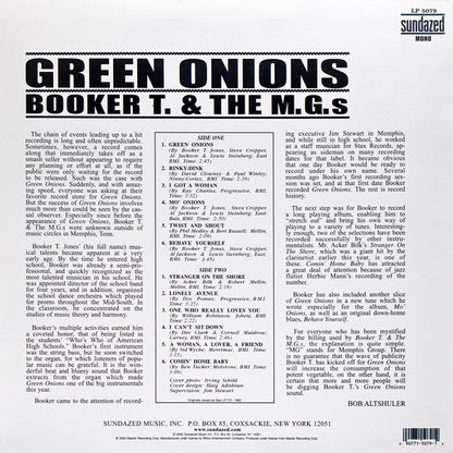 Booker T & The MG's : Green Onions (LP, Album, Mono, RE)