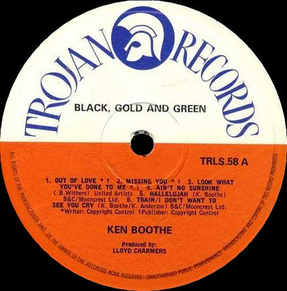 Ken Boothe : Black Gold & Green (LP, Album)