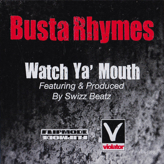 Busta Rhymes : Watch Ya' Mouth (12", Advance, Promo)