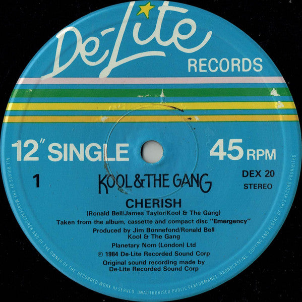 Kool & The Gang : Cherish (12", Single)