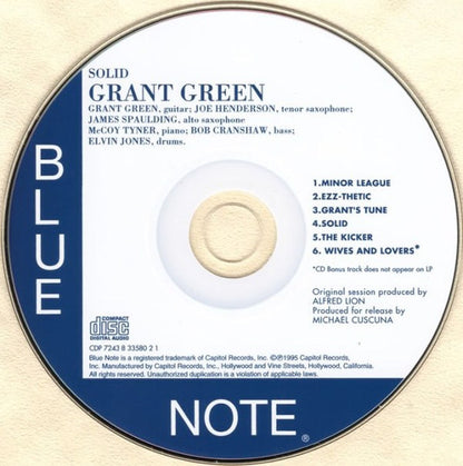 Grant Green : Solid (CD, Album, Ltd, RE, RM)