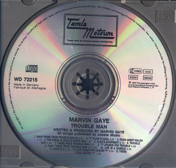Marvin Gaye : Trouble Man (CD, Album, RE)