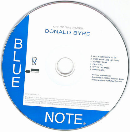 Donald Byrd : Off To The Races (CD, Album, RE, RM)
