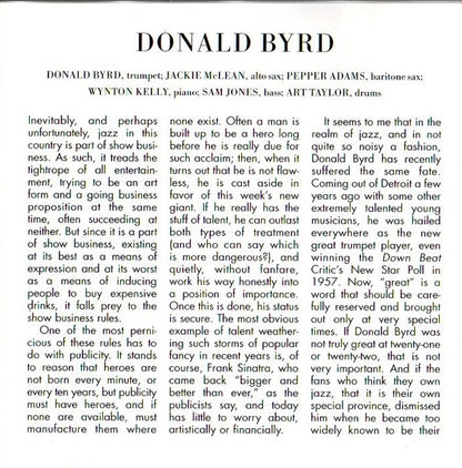 Donald Byrd : Off To The Races (CD, Album, RE, RM)