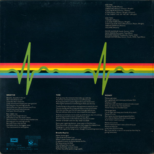 Pink Floyd : The Dark Side Of The Moon (LP, Album, Gat)