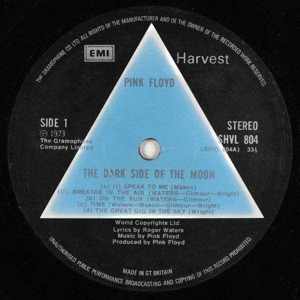 Pink Floyd : The Dark Side Of The Moon (LP, Album, Gat)