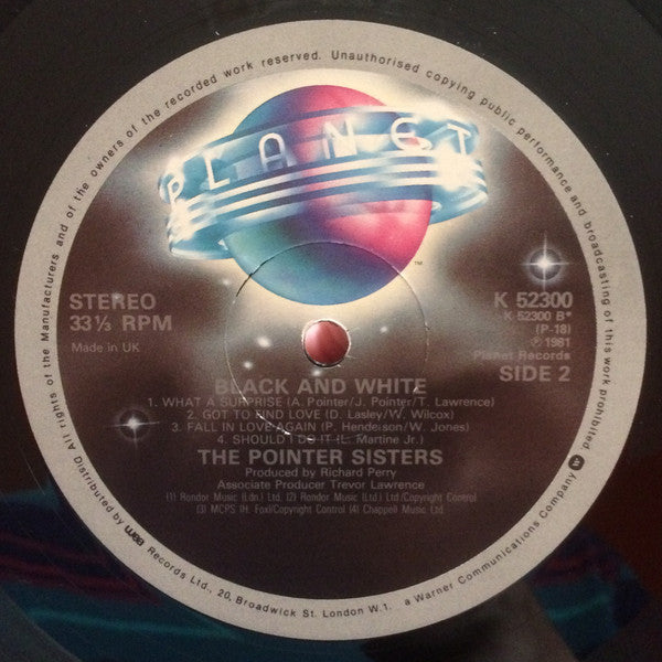Pointer Sisters : Black & White (LP, Album)