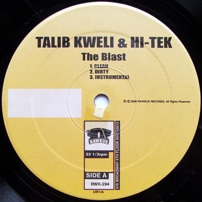 Talib Kweli & Hi-Tek : Reflection Eternal : The Blast (12")