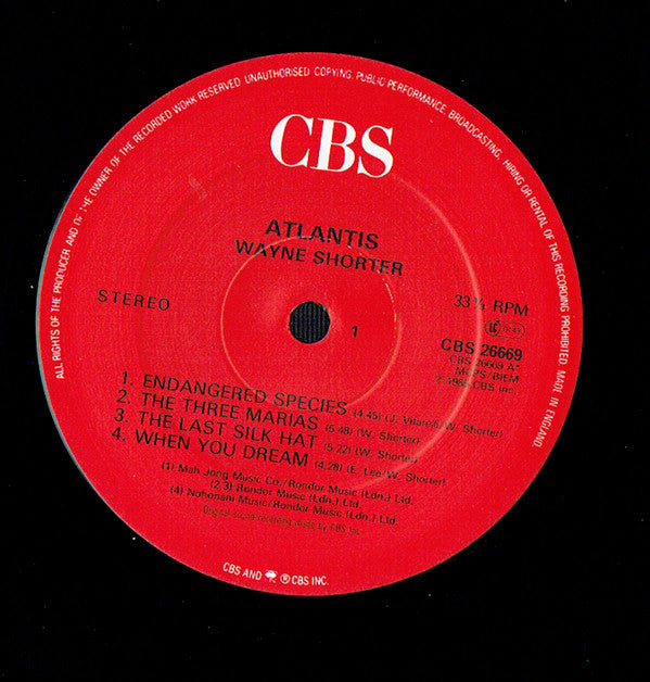 Wayne Shorter : Atlantis (LP, Album)