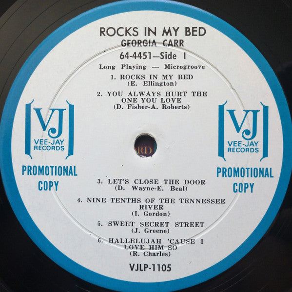 Georgia Carr : Rocks In My Bed (LP, Album, Mono, Promo)
