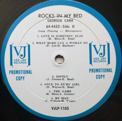 Georgia Carr : Rocks In My Bed (LP, Album, Mono, Promo)