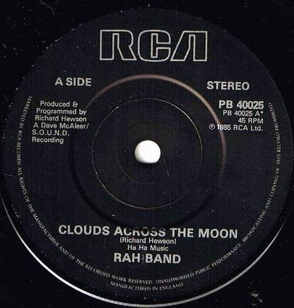 RAH Band : Clouds Across The Moon (7", Single)