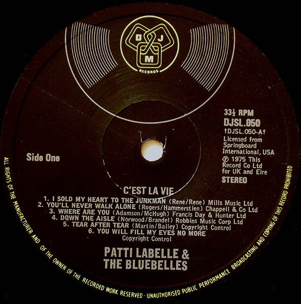 Patti LaBelle And The Bluebells : C'est La Vie (LP, Comp)