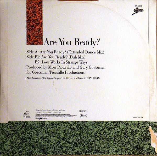 The Staple Singers : Are You Ready? (12", Single)