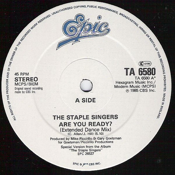The Staple Singers : Are You Ready? (12", Single)