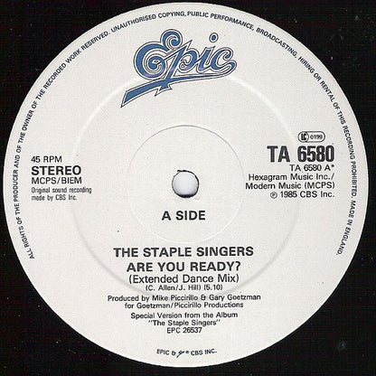 The Staple Singers : Are You Ready? (12", Single)