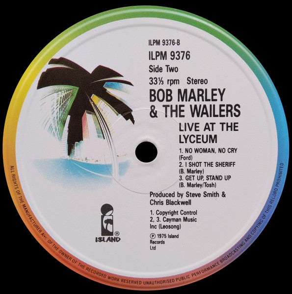 Bob Marley And The Wailers* : Live! (LP, Album, RE)