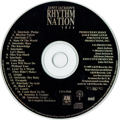 Janet Jackson : Rhythm Nation 1814 (CD, Album)